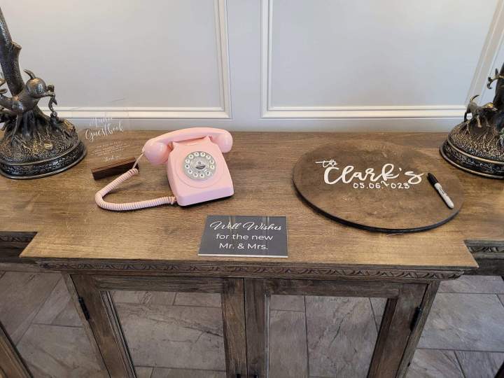 audio guestbook vintage phone wedding